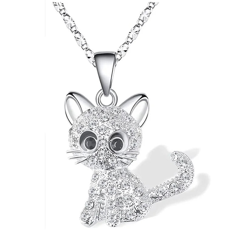 Collier avec pendentif chat pour enfant