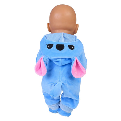 Vêtement pour poupée bébé 43 cm pyjama Stitch