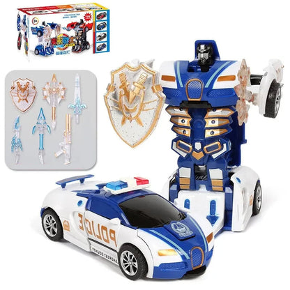 Jouet Transformers voiture de police pour enfant