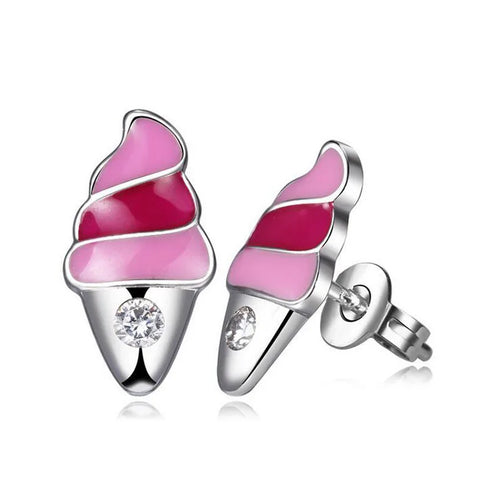 Petites boucles d’oreilles en forme de glace