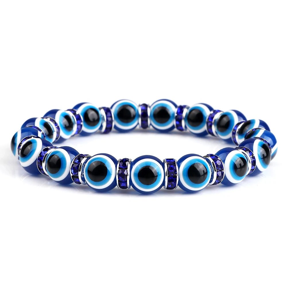 Bracelet perle en verre élastique pour enfant