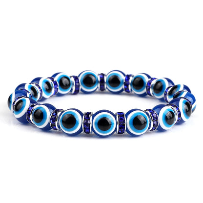 Bracelet perle en verre élastique pour enfant