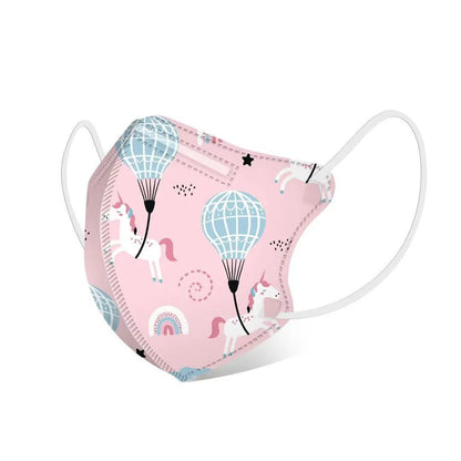 Masque en coton à motif animal pour enfant lot de 10 - filtre à 4 couches