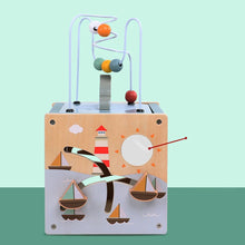 Cube d'activité Montessori en bois - Océan