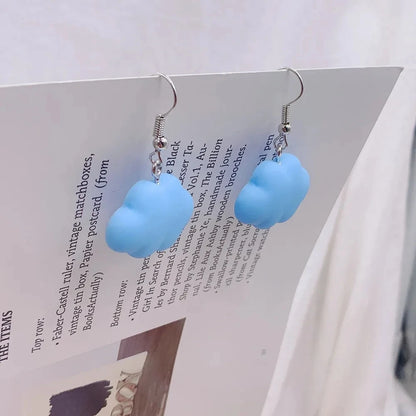 Boucles d’oreilles pendantes en forme de nuages