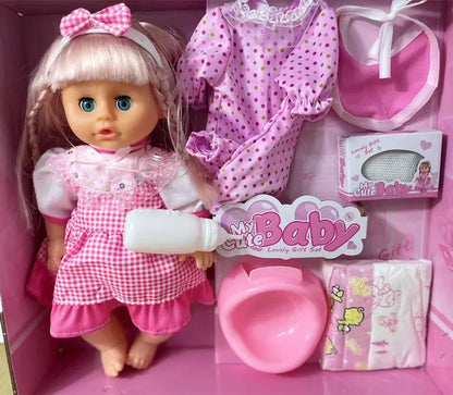 Poupée qui boit et fait pipi