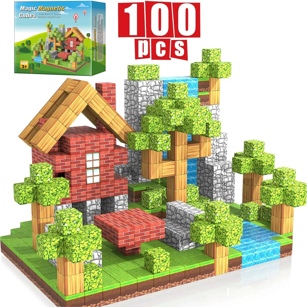Bloc Magnétique de construction 100pcs