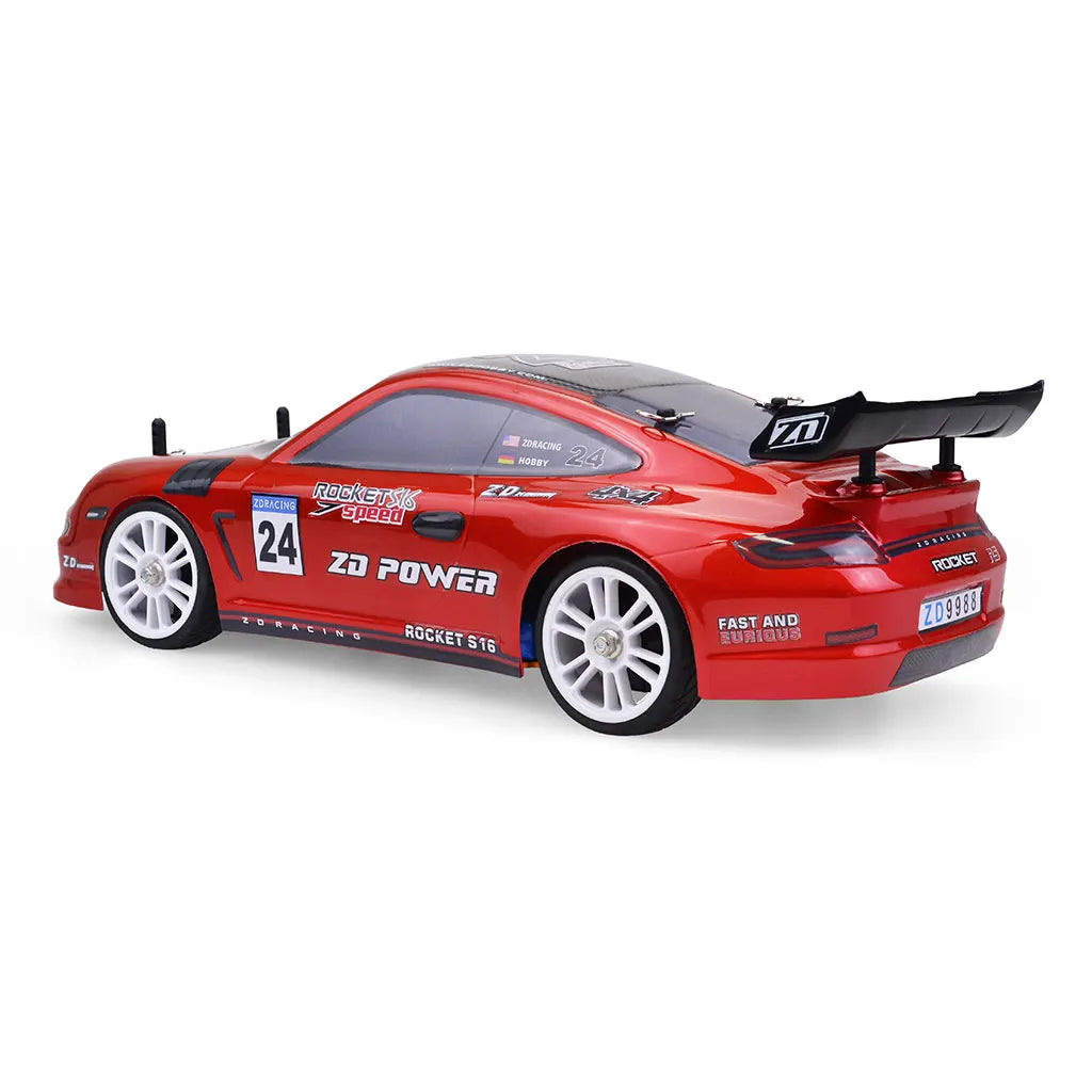 Voiture télécommandée rouge à haute vitesse