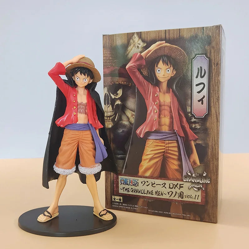 Figurine One Piece Luffy qui se touche la tête