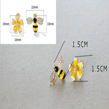 Boucles d’oreilles en forme d’abeille et fleur pour fille