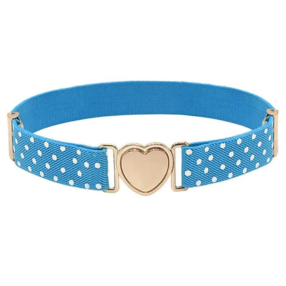 Ceinture élastique avec boucle en cœur enfant pour fille