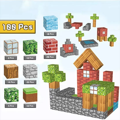 Bloc Magnétique de construction 100pcs
