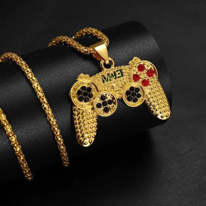 Collier enfant avec pendentif manette de jeu