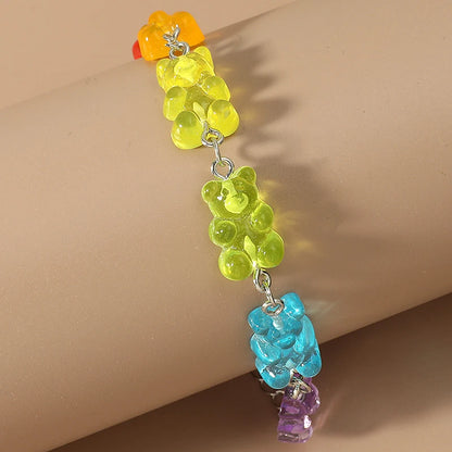 Bracelet en bonbon arc-en-ciel pour fille