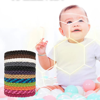 Lot de 12 bracelets anti-moustiques pour enfant