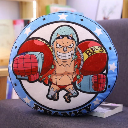 Coussin rond en peluche One piece