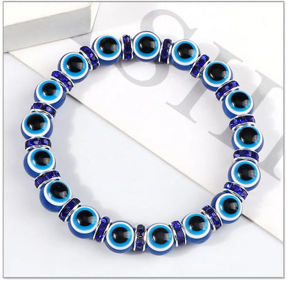 Bracelet perle en verre élastique pour enfant