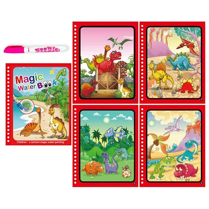 Livre Montessori de coloriage magique avec stylo à eau pour apprendre les couleurs