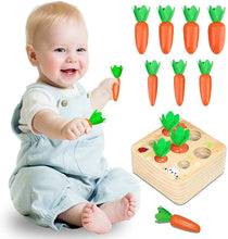 Puzzle en bois de récolte des carottes