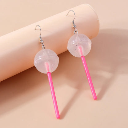 Boucles d’oreilles pendantes à motif sucette