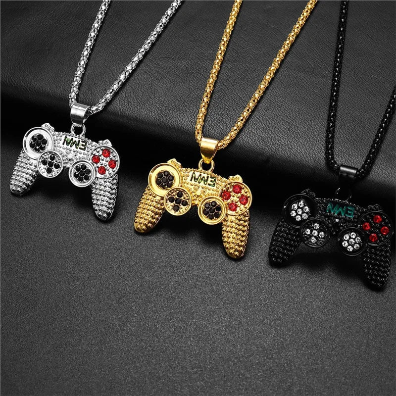 Collier enfant avec pendentif manette de jeu