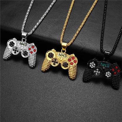 Collier enfant avec pendentif manette de jeu