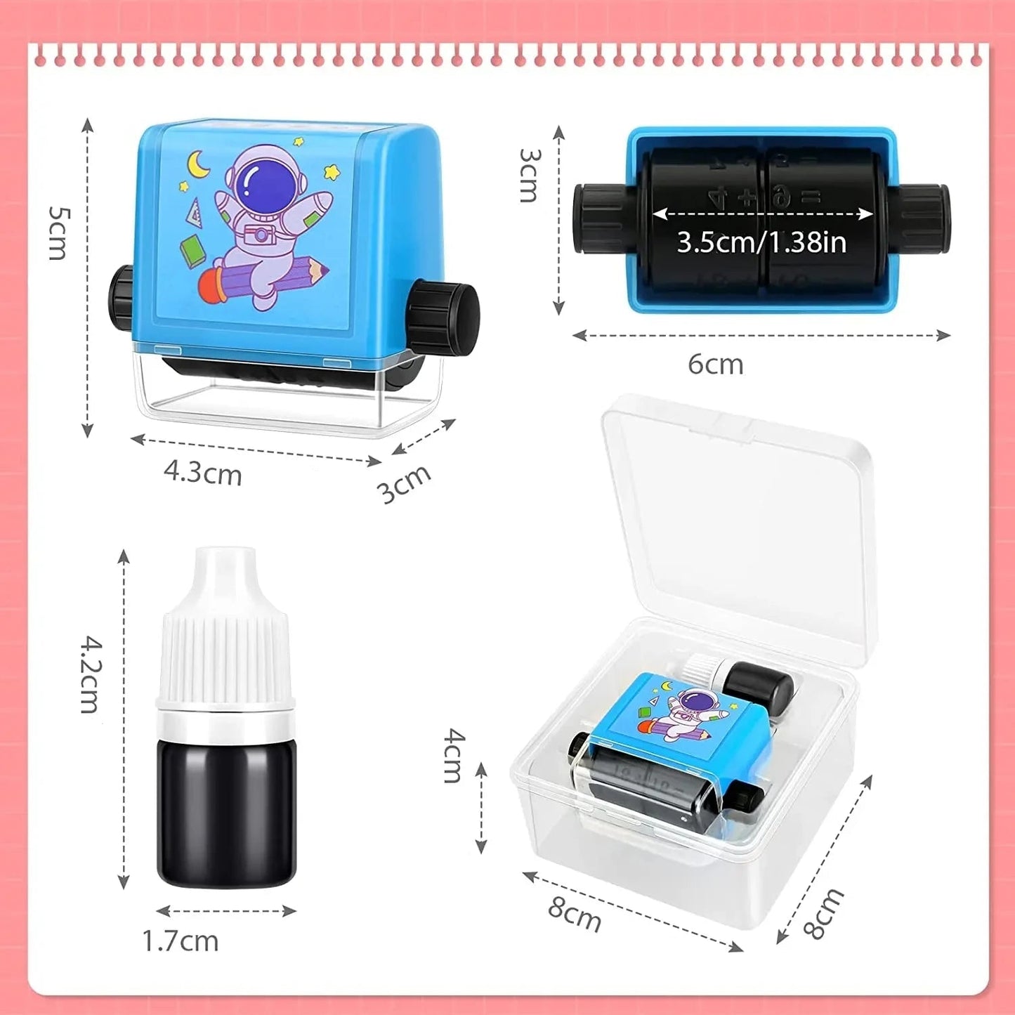 Tampon à encre Montessori pour l’apprentissage des calculs