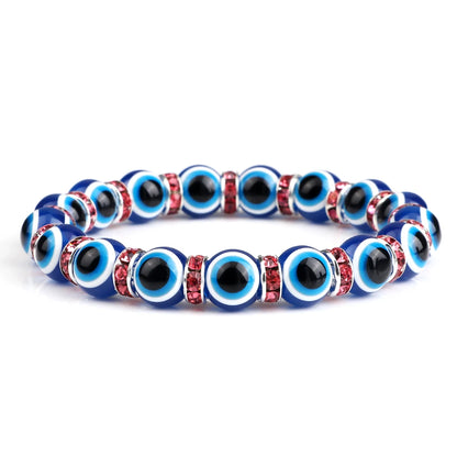 Bracelet perle en verre élastique pour enfant