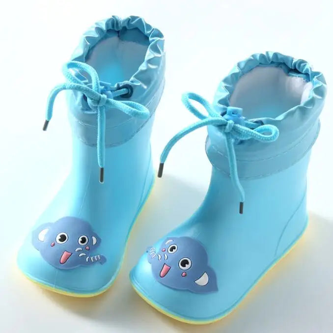 Bottes en caoutchouc souple à motifs animaux pour enfants