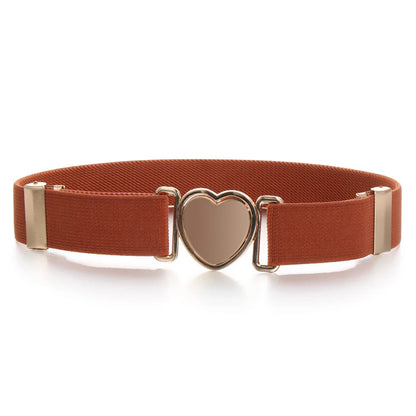 Ceinture élastique avec boucle en cœur enfant pour fille