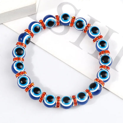 Bracelet perle en verre élastique pour enfant