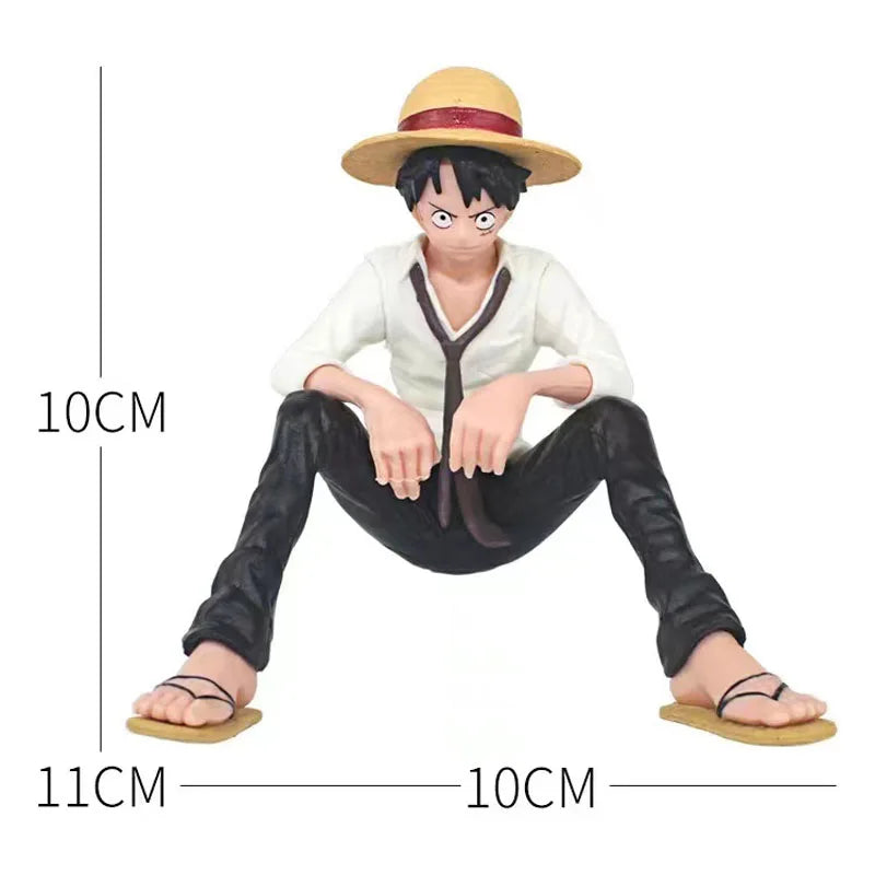 Figurine One Piece Monkey D. Luffy assis