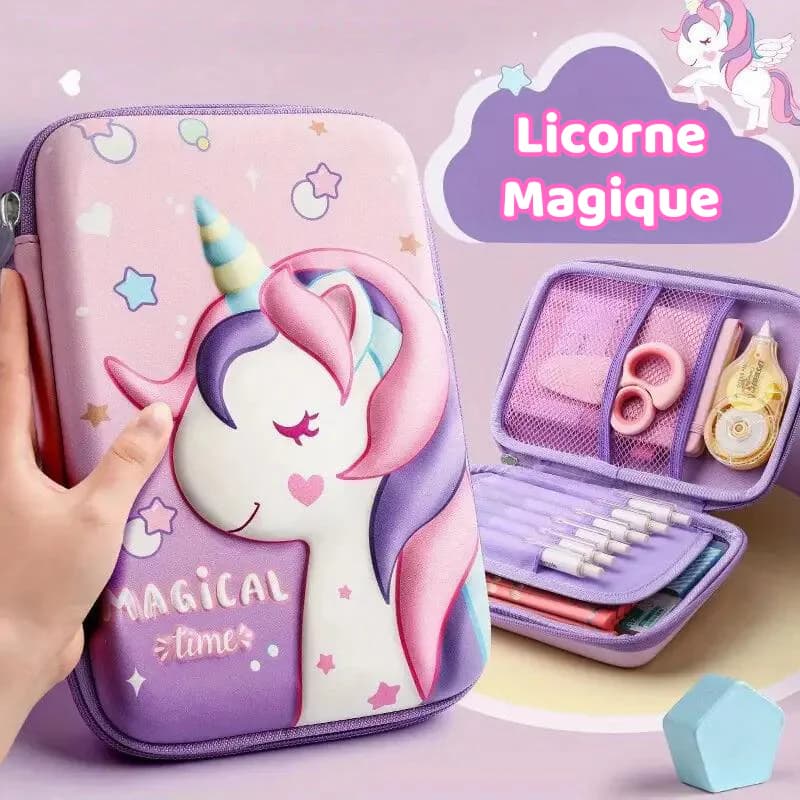 Trousse enfant licorne 3D