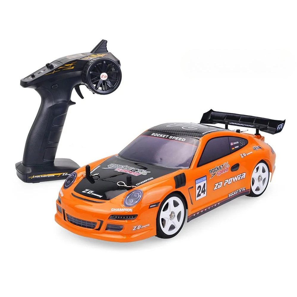 Voiture télécommandée orange à haute vitesse