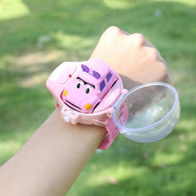 Voiture montre télécommandée rose pour enfants