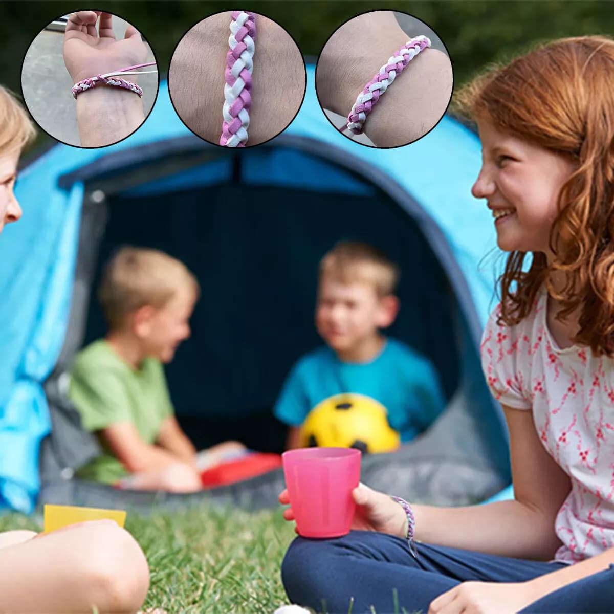 Lot de 12 bracelets anti-moustiques pour enfant