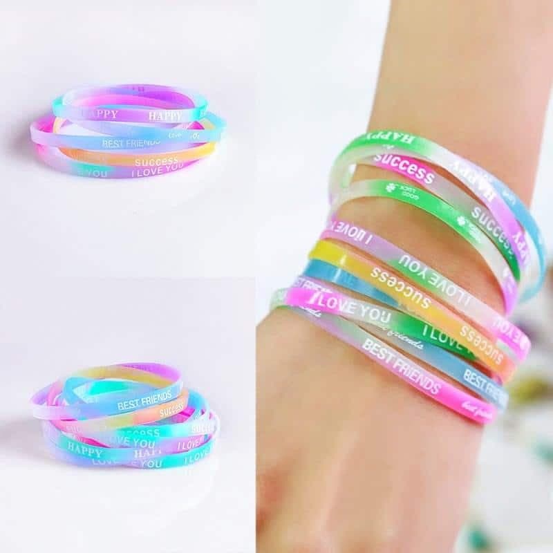 Bracelet lumineux 10 pièces en silicone