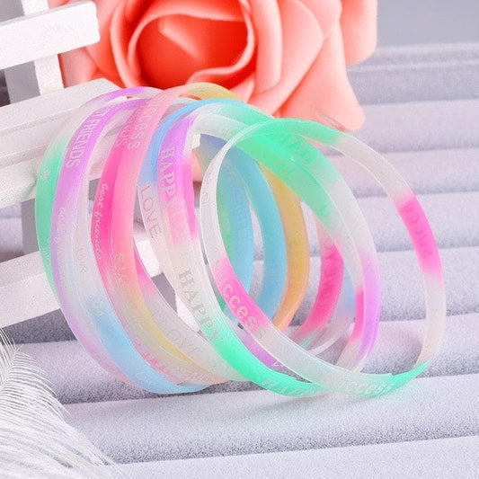 Bracelet lumineux 10 pièces en silicone