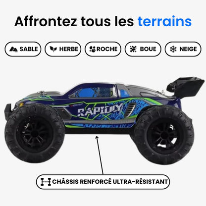 Voiture Télécommandée Turbo Raptor 70Km/h – Tout Terrain Haute Vitesse RC