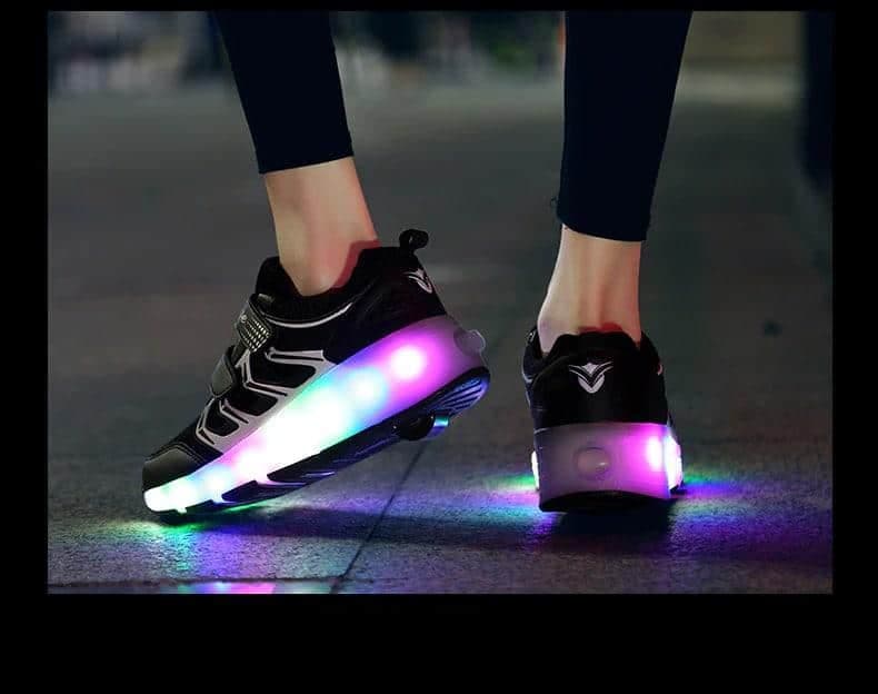 Patins à roulettes noir pour enfants