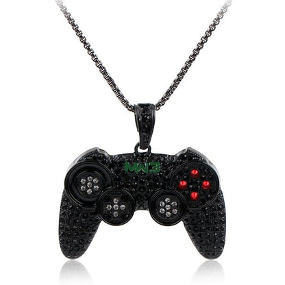 Collier enfant avec pendentif manette de jeu