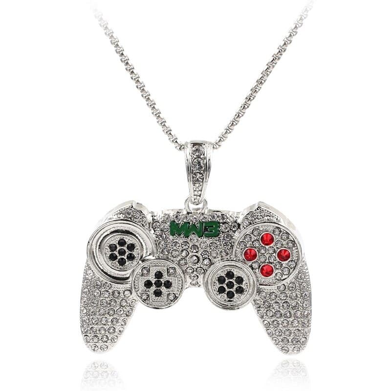 Collier enfant avec pendentif manette de jeu