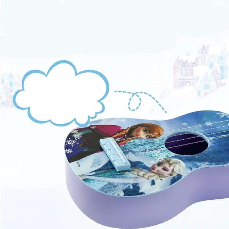 Guitare à 4 cordes motif Reine des neiges