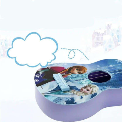 Guitare à 4 cordes motif Reine des neiges