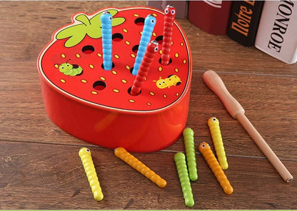 Jouets Montessori ensemble de pommes et fraises pour apprendre les couleurs et les formes pour enfants