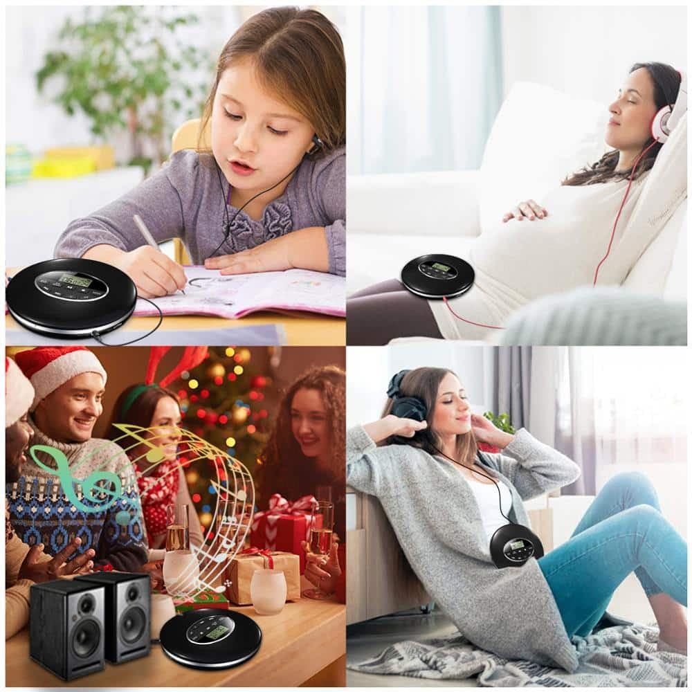 Lecteur de CD portable forme ronde pour enfant