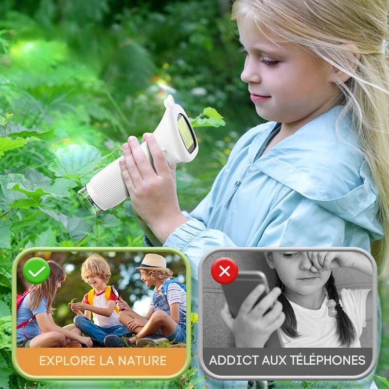 Microscope numérique 1000X HD 4K Vidéo pour enfant