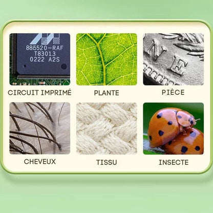 Microscope numérique 1000X HD 4K Vidéo pour enfant