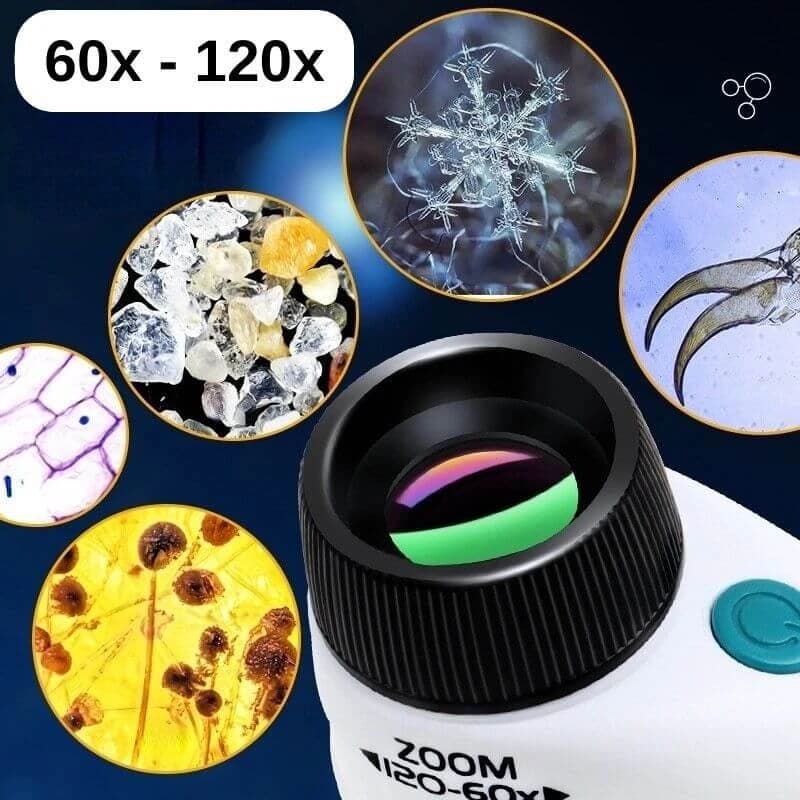 Microscope portable 60X à 120X