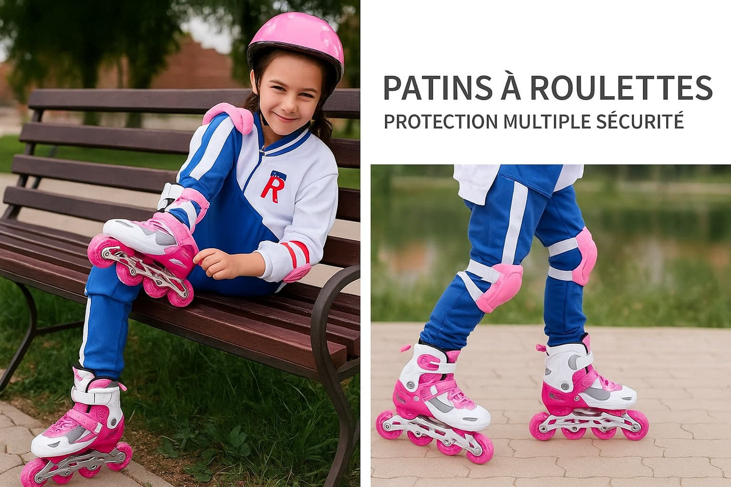 Chaussures de patins à roulettes avec ailes pour enfants